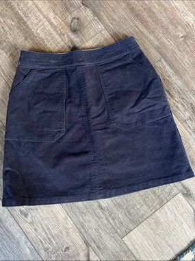 Boden Navy Mini Skirt with Front Pockets